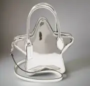 Coach Silver Star Mirror Metallic Crossbody Bag Small Leather CN700 ORGPKG