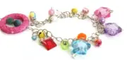 Bracelet Charm Lucky Colourful One Of A Kind Handmade In England