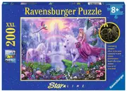 Ravensburger - Unicorn Kingdom Glow In The Dark Puzzle 200