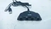 GameCube Controller Adapter for Wii U, PC & Switch with HOME Button & TURBO