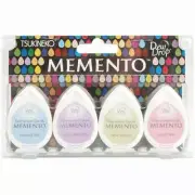 Tsukineko Memento Dye Ink Pads Dew Drops 4/Pkg Oh Baby
