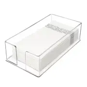 Clear Acrylic Guest Towel Holder Dinner Napkin Holder for Bathroom Dining Table