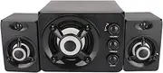 Computer Speaker, USB Powered Computer Speakers, Stereo Subwoofer for Mobile Phone, Monitor, Tablet, MP3 Player, Game System, Etc, Plug and Play (New Version Black)