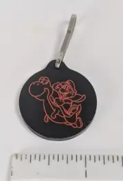 1990's Nintendo Promotion / Employee Super Mario World SNES Keychain Yoshi