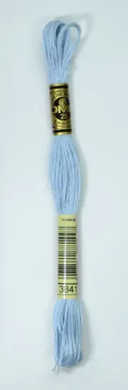 DMC Stranded Cotton #3841 Pale Baby Blue Hand Embroidery Floss 8m Skein