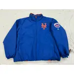 MAJESTIC MLB NEW YORK METS 大聯盟 紐約 大都會隊 球員版 PRO 實戰 電繡 棒球外套