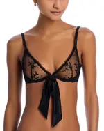 Fleur du Mal Untie Me Floral Lace Demi Bra