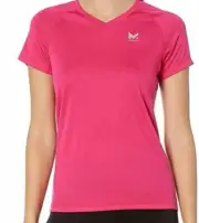 Mission Women's VaporActive Alpha Short Sleeve V-Neck T-Shirt--MED----V4
