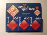 Sealed New Polaroid 600 Instant Film 3 pack 30 photos EXP: 1/97 Blister pack