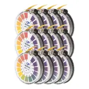 5m/Roll PH Test Paper Strips, 12 Roll PH 0-14 Full Range Litmus PH Tester