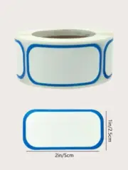 300 Pcs/Roll Removable Label Sticker Kitchen Canister Food Container Jar