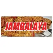 JAMBALAYA BANNER SIGN new orleans cajun gumbo po boys red beans rice