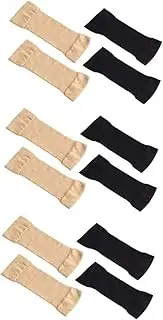 [FRCOLOR] UV Protection Arm Sleeves Lightweight Slimming Compression Sleeves for Summer Outdoor Sports Breathable and Sweat Absorbent Yoga Arm Protectors Skin Tone