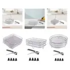 Air Fryer Rack Oven Grill Tray Baking Basket Pan Air Fryer Accessories