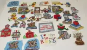Embroidered Elementary, Preschool Themed 34 Pieces Sew-On,Crafts, Homemade New
