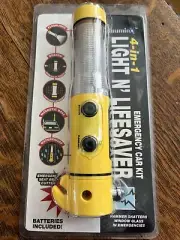 Light N’ LifeSaver Emergency Car Kit/4 In 1 Kit-￼ window Hammer/Light/cutter￼