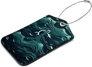 [VTGHDEEQ] Luggage Tags for Suitcases,Travel Tags for Luggage,Anchors and Gray Background,2-Pc