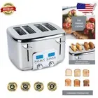 Digital 4-Slice Toaster with Self-Centering Slots – Stylish Kitchen Essential
