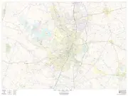 Travis County, Texas Laminated Wall Map (MSH)