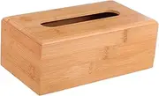 BRIGHTFUFU Vintage Tissue Box Holder Wooden Napkin Box Paper Storage Tissue Holder Decor
