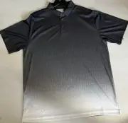 NEW MEN’S Jack Nicklaus Staydri Polo Size XL Geometric design Charcoal to white