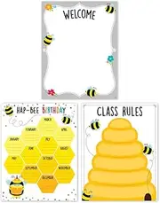 CTP Busy Bees Classroom Essentials 3-Chart Pack for Classroom (Creative Teaching Press 10824)