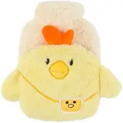 Hot Water Bottle Hot Water Bottle Cute Classic Rubber Hot Water Bag 400ml with Plush Cover Detachable A Beautiful Girls Reusable (Color : B, Size : 8.3x5.9 inches)