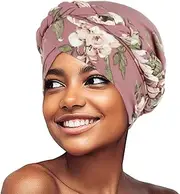 [XIAOBLESS] African Women Turban Caps Print Twist Braid Headwrap Pre Tied Chemo Cancer Bandana Headscarf Hair Cover Wrap Hats