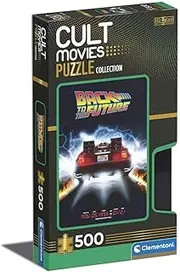 [Clementoni] 35110 Cult Movies Back to The Future Puzzle, 500 Pieces, from 14 Years, Adult Puzzle with Hidden Object, Skill Game for The Whole Family, Multicoloured, Medium