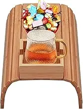 Clip On Side Table - Anti-Slip Drink Coaster, Sofa Armrest Tray | Anti-Slip Arm Table Clip On Tray Sofa Table, Portable Couch Arm Tray Table for Drinks, Cellphone, Snacks, Control, Cups