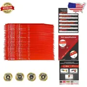 Universal 25 Pack 12-Inch Reciprocating Saw Blades for Wood and Metal Cutting