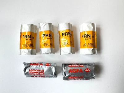 6 rolls of 120 film - KODAK AND AGFA - OUTDATED 1999