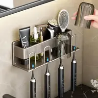 在飛比找露天拍賣優惠-Toothbrush Shelf Electric Bath