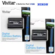 2x Vivitar HIGH POWERE EN-EL15B Battery for Nikon D850 DSLR CAMERA SAME DAY SHIP