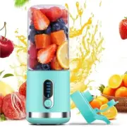 Portable Blender Personal Blender for Shakes and Smoothies Blue USB Charger