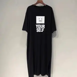 【初色】韓系中大碼印花圖案圓領短袖T恤洋裝 -6款任選-33861(M-2XL可選)