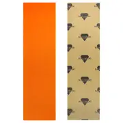Black Diamond Skateboard Grip Tape Sheet Orange 9" x 33" Griptape