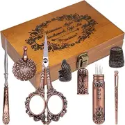 Handmade Vintage Embroidery Scissors Gift Set - Perfect for Needlework Lovers