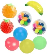 Stress Ball Set [9 Pack] Squishy Mash Ball/Stress Balls/Squeeze Toys, Anti Ball