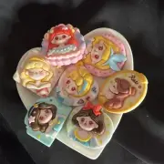Princesses Acrylic Flatbacks For Scrapbooking, Crafts, Bead Making