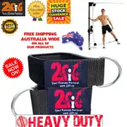 2 x Weight Lifting Ankle D-Ring Strap Pulley Cable Attachment Gym - 2 Pieces