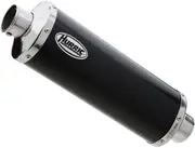 [HURRIC] Rac 1 Slip-On Aluminium black Rear Silencer, black-carbon Black Carbon