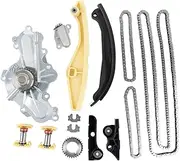 AT4Z-6268-A Timing Chain Kit and Water Pump Fit for Ford Edge 2012-2016 Explorer Flex Lincoln MKS MKX 3.5 3.7L Replace BL3Z-6268-A, AT4Z-6306-A, JL3Z-6L266-A, AT4Z-6K254-A