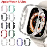 Screen Protector Accessorie Glass+Case Cover Tempered For Apple Watch Ultra 49mm