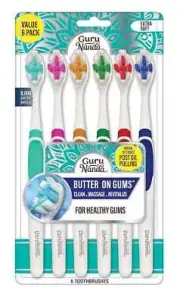 GuruNanda Butter On Gums Toothbrush with 8000+ Softex Bristles, Ultra Soft...