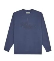RM Williams Jumper Mens Size 3XL Dark Blue R.M.W Script Crew Neck Long Sleeve