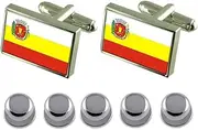 [Select Gifts] Shirt Dress Studs Maringa City South Region Flag Cufflinks