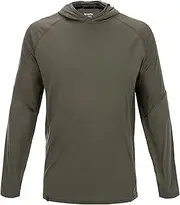 [Vertx] Mens Merino Wool Base Layer Hoody Pullover, Long Sleeve, Quick Dry, Outdoor Wear, Tactical Clothing