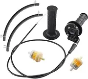 HURI Twist Throttle Accelerator Handle Grip Cable Set for 7/8inch Honda XR50 XR70 CRF50 CRF70 suit 50cc 60cc 66cc 90cc 110cc 125cc 150cc-190cc 4-stroke Pit Dirt Mini Pocket Bike ATV Quad Scooter AU