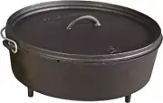 Classic 14 Dutch Oven - Cast Iron Dutch Oven Pot with Lid for Indoor & Outdoo...